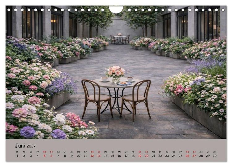 Produktbild: Urbane Oasen - Wo die Stadt aufblüht (Wandkalender 2027 DIN A4 quer), CALVENDO Monatskalender
