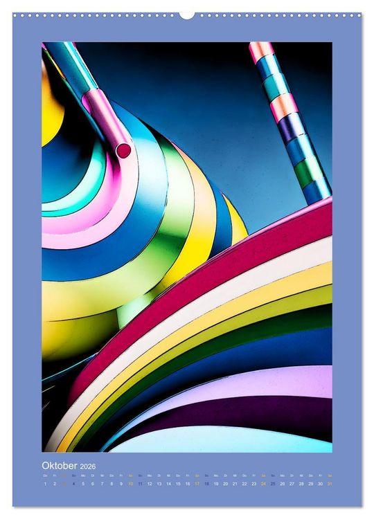 Produktbild: WALL ART Geometrische Konzeptkunst (Wandkalender 2026 DIN A2 hoch), CALVENDO Monatskalender