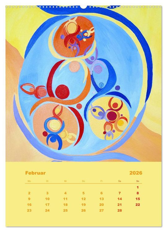 Produktbild: Licht ist bunt - Malerei in Acryl und Aqua &Ouml;l (Wandkalender 2026 DIN A2 hoch), CALVENDO Monatskalender