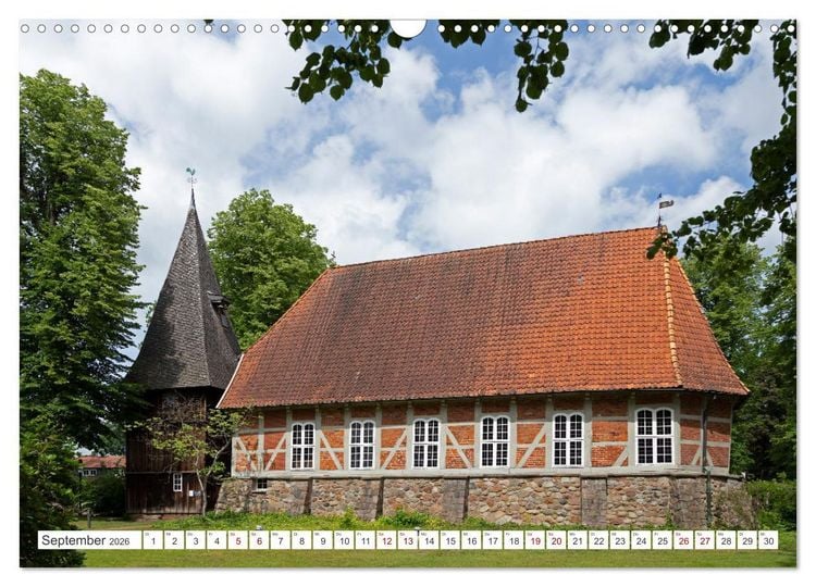 Produktbild: Die L&uuml;neburger Heide - Ausflugsziel im Norden (Wandkalender 2026 DIN A3 quer), CALVENDO Monatskalender