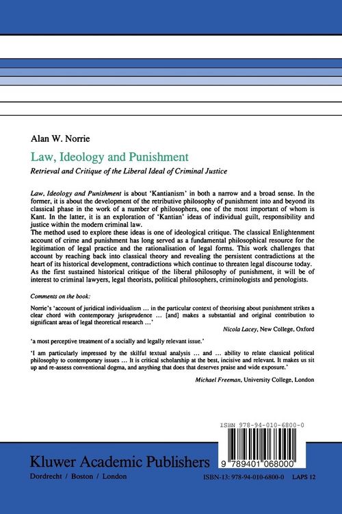 Produktbild: Law, Ideology and Punishment