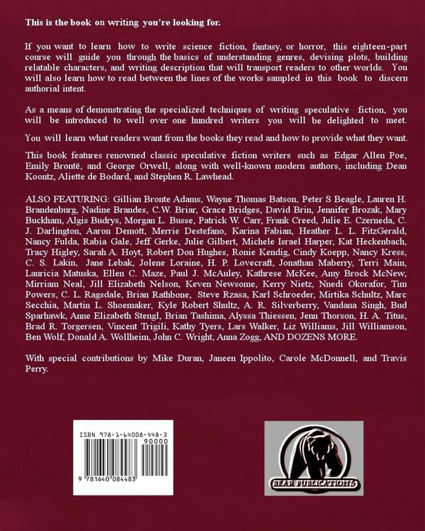 Produktbild: Writing Speculative Fiction