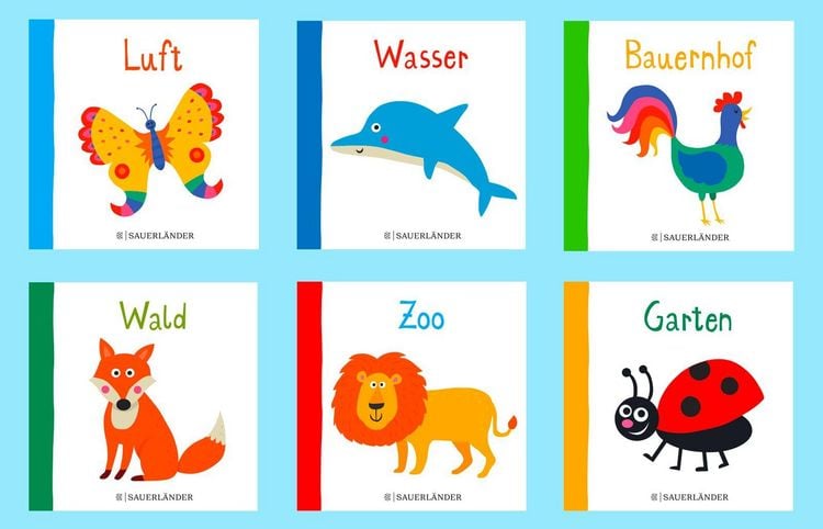 Produktbild: Klein und kunterbunt: Alle meine Tiere (W&uuml;rfel)
