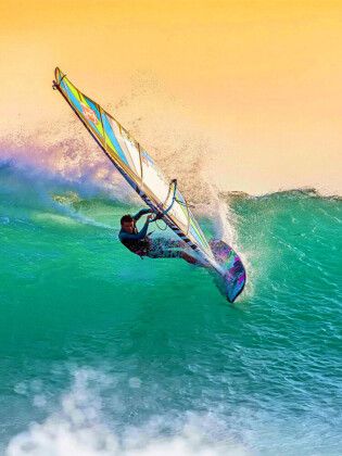 Produktbild: CALVENDO Puzzle Windsurfen - nur Fliegen ist sch&ouml;ner | 1000 Teile Lege-Gr&ouml;&szlig;e 64x48cm Foto-Puzzle f&uuml;r gl&uuml;ckliche Stunden