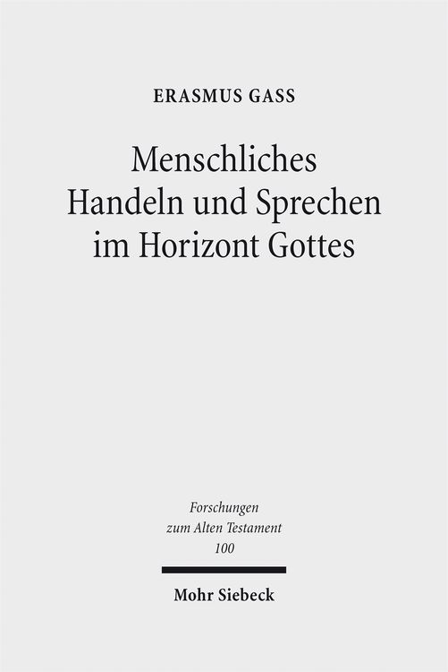 Produktbild: Menschliches Handeln und Sprechen im Horizont Gottes