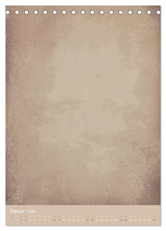Produktbild: Vintage DIY Bastel-Kalender -Hochformat- (Tischkalender 2026 DIN A5 hoch), CALVENDO Monatskalender