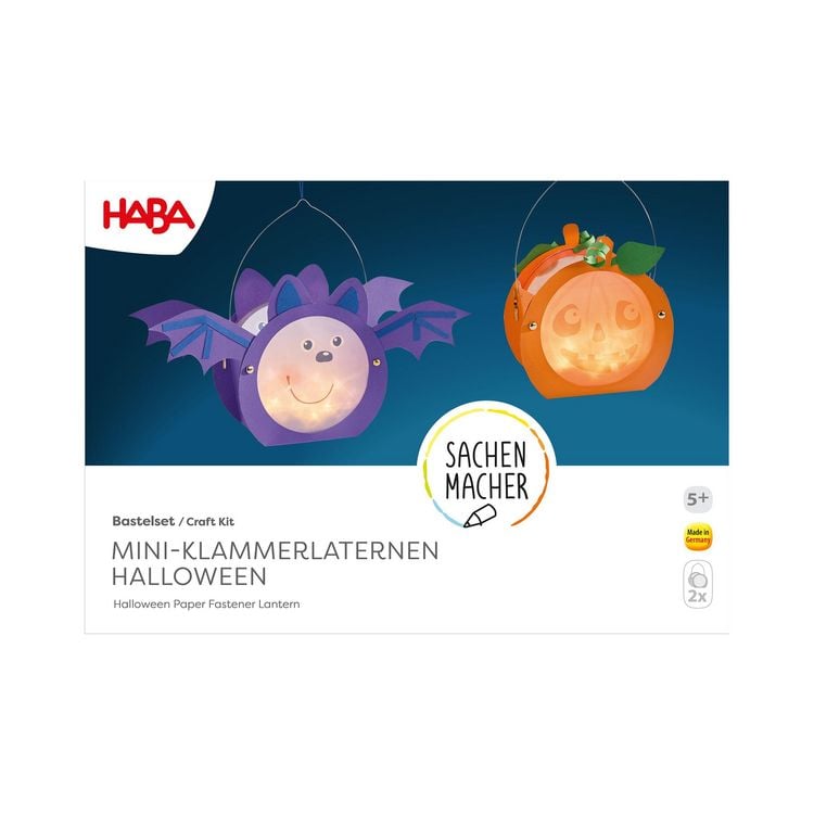 Produktbild: Bastelset - Mini-Klammerlaternen Halloween