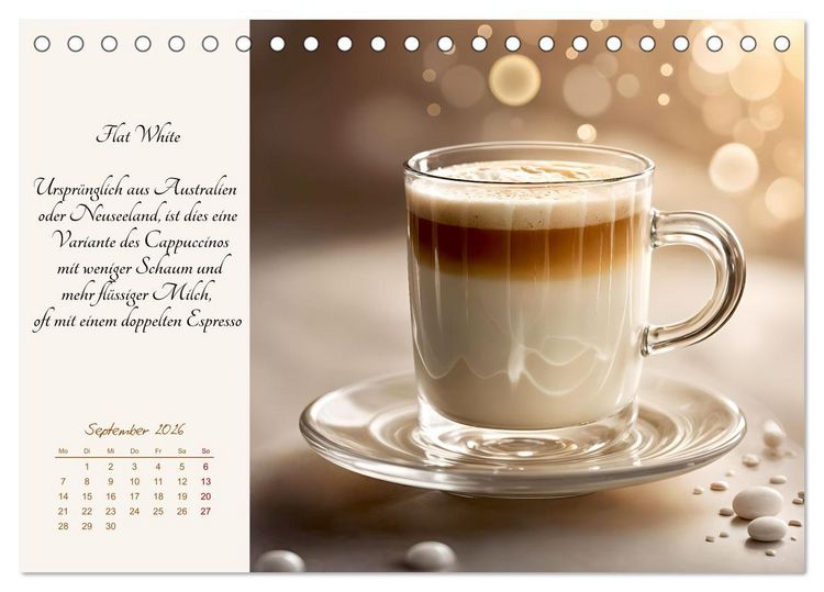 Produktbild: KI - Kaffee und Genuss 12 Monate im Aroma (Tischkalender 2026 DIN A5 quer), CALVENDO Monatskalender