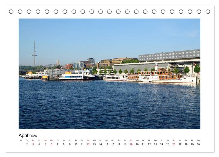 Produktbild: Kiel und Umland (Tischkalender 2026 DIN A5 quer), CALVENDO Monatskalender