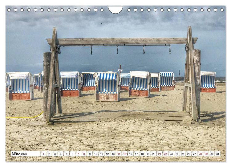 Produktbild: Impressionen aus Sankt Peter-Ording (Wandkalender 2026 DIN A4 quer), CALVENDO Monatskalender