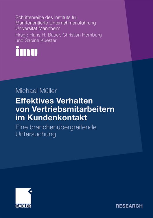 Produktbild: Effektives Verhalten von Vertriebsmitarbeitern im Kundenkontakt