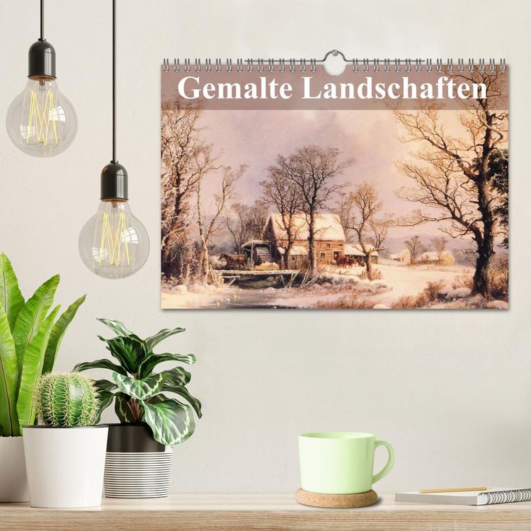 Produktbild: Gemalte Landschaften (Wandkalender 2026 DIN A4 quer), CALVENDO Monatskalender