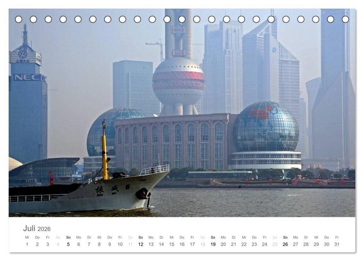 Produktbild: Faszination Schifffahrt - Meere und Hafenst&auml;dte (Tischkalender 2026 DIN A5 quer), CALVENDO Monatskalender