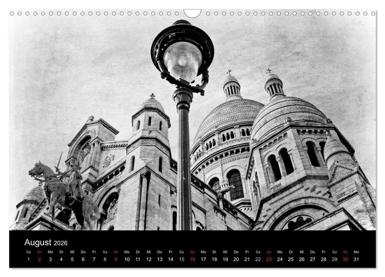 Produktbild: Streifzug durch Paris (Wandkalender 2026 DIN A3 quer), CALVENDO Monatskalender