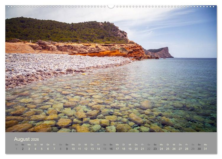 Produktbild: Ibiza - Spanien (hochwertiger Premium Wandkalender 2026 DIN A2 quer), Kunstdruck in Hochglanz