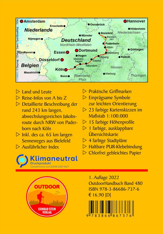 Produktbild: Jakobsweg Paderborn &ndash; K&ouml;ln mit Senneweg aus Bielefeld