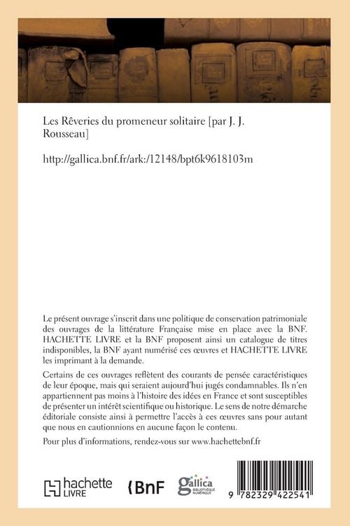 Produktbild: Les R&ecirc;veries Du Promeneur Solitaire