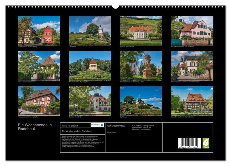 Produktbild: Ein Wochenende in Radebeul (hochwertiger Premium Wandkalender 2026 DIN A2 quer), Kunstdruck in Hochglanz