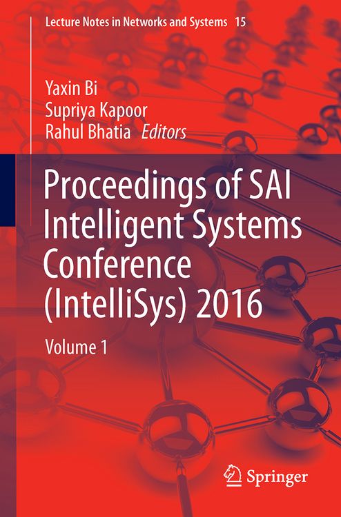 Produktbild: Proceedings of SAI Intelligent Systems Conference (IntelliSys) 2016
