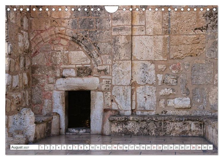 Produktbild: Biblische Orte in Israel mit Bibelstellen (Wandkalender 2027 DIN A4 quer), CALVENDO Monatskalender
