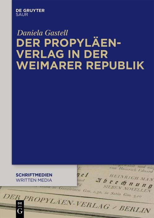 Produktbild: Der Propyl&auml;en-Verlag in der Weimarer Republik