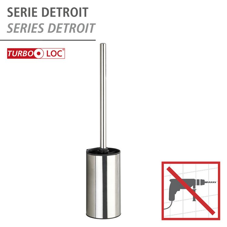 Produktbild: Turbo-Loc&reg; Edelstahl WC-Garnitur Mod. Detroit, Befestigen ohne bohren