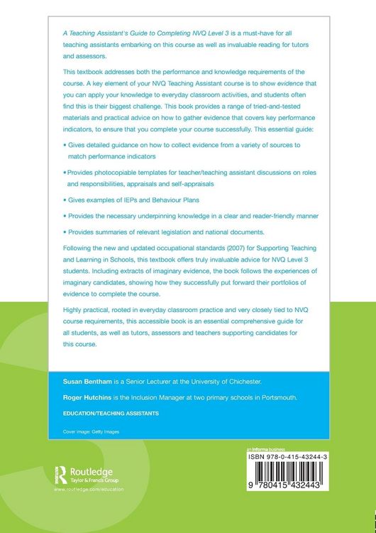 Produktbild: A Teaching Assistant's Guide to Completing NVQ Level 3