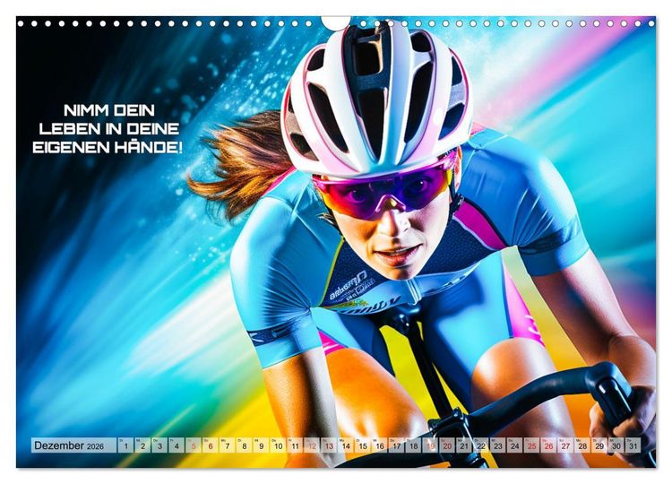 Produktbild: Rennrad und Motivation (Wandkalender 2026 DIN A3 quer), CALVENDO Monatskalender