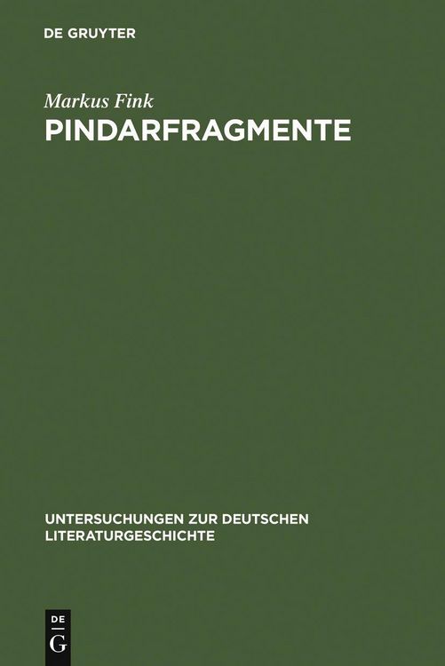 Produktbild: Pindarfragmente