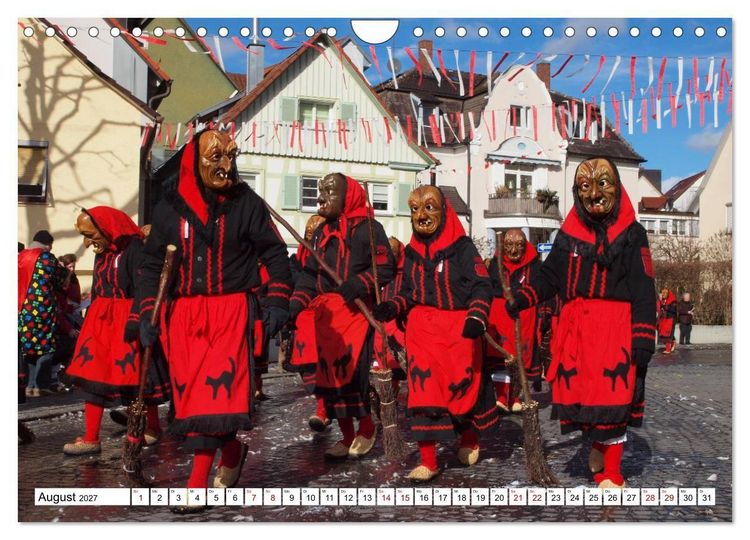 Produktbild: Fasnet in Oberschwaben und auf der Alb (Wandkalender 2027 DIN A4 quer), CALVENDO Monatskalender