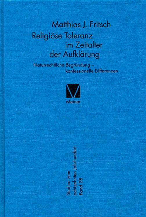 Produktbild: Religi&ouml;se Toleranz im Zeitalter der Aufkl&auml;rung