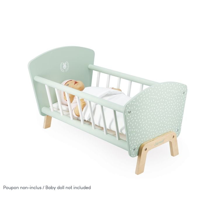 Produktbild: Puppenbett mit Hasenmotiv &ndash; F&uuml;r s&uuml;&szlig;e Tr&auml;ume