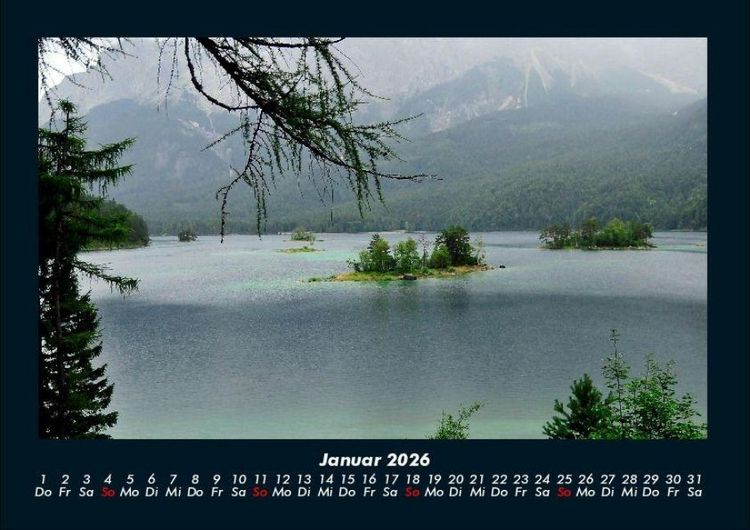 Produktbild: Die Seen der Erde 2026 Fotokalender DIN A4