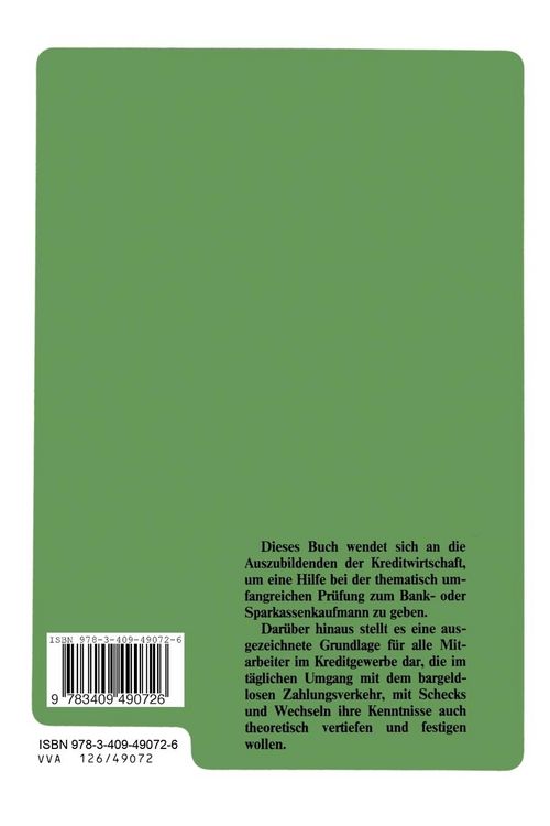 Produktbild: Der Zahlungsverkehr, der Scheck und der Wechsel in der Abschlu&szlig;pr&uuml;fung des Bankkaufmanns