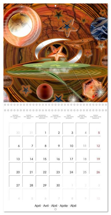 Produktbild: ACTIVE GALAXIES (Wall Calendar 2026 12 &times; 12 Inch) CALVENDO 12 Month Wall Calendar