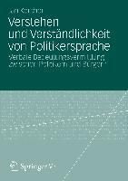 Produktbild: Verstehen und Verst&auml;ndlichkeit von Politikersprache