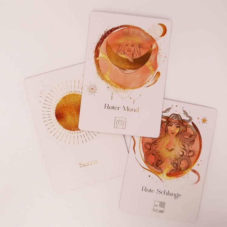 Produktbild: Maya-Astro-Cards: 44 astrologische Orakelkarten mit Booklet