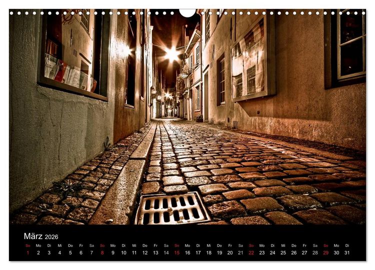 Produktbild: Bremen bei Nacht (Wandkalender 2026 DIN A3 quer), CALVENDO Monatskalender