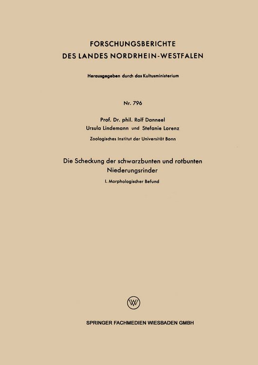 Produktbild: Die Scheckung der schwarzbunten und rotbunten Niederungsrinder
