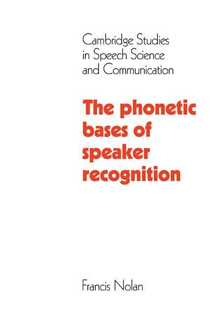 Produktbild: The Phonetic Bases of Speaker Recognition