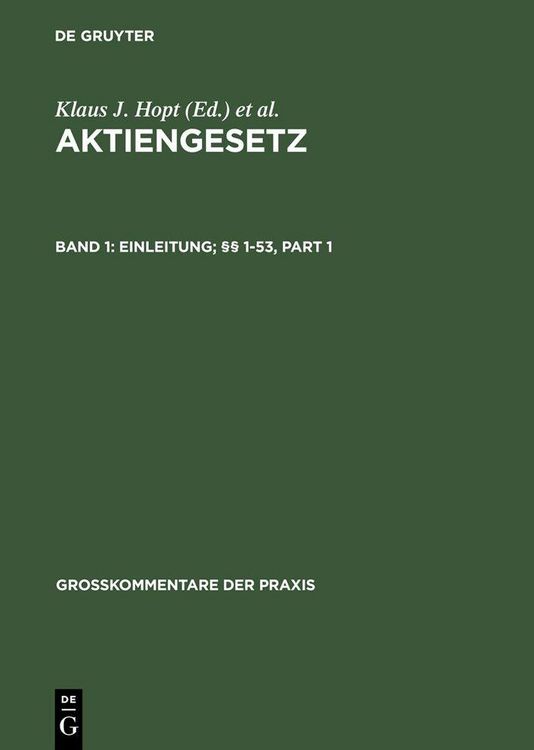 Produktbild: Einleitung; &sect;&sect; 1-53