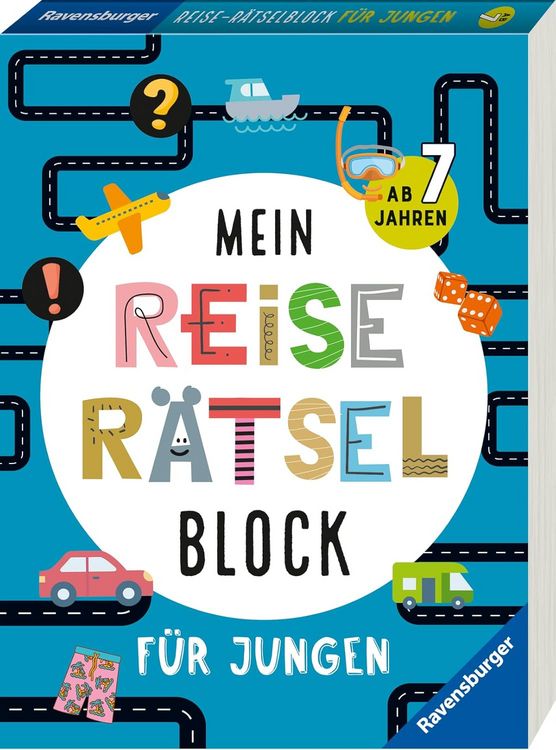 Produktbild: Mein Reise-R&auml;tselblock f&uuml;r Jungen