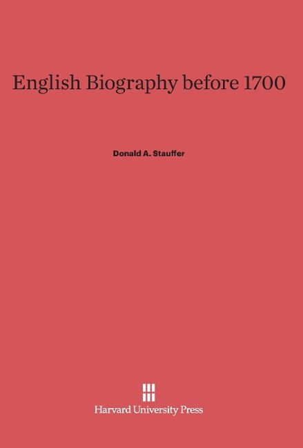 Produktbild: English Biography Before 1700
