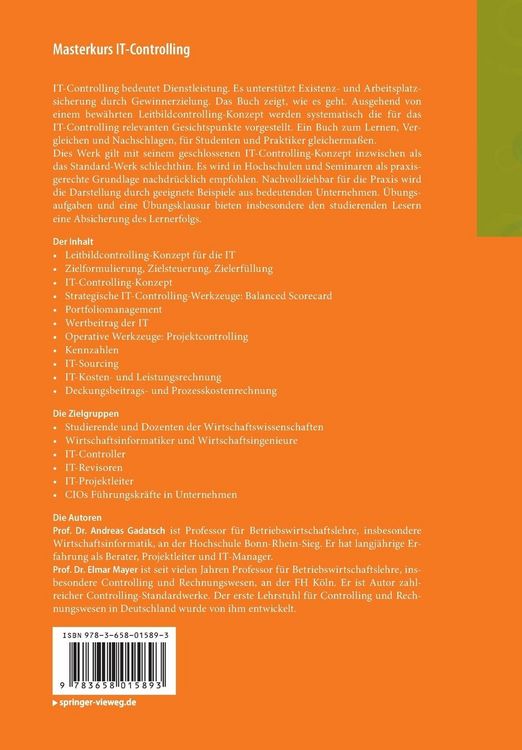Produktbild: Masterkurs IT-Controlling