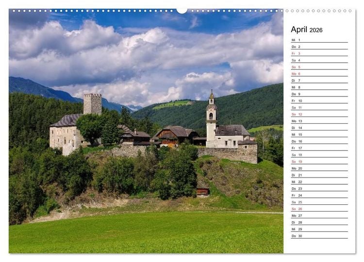 Produktbild: Pustertal - Das gr&uuml;ne Tal S&uuml;dtirols (Wandkalender 2026 DIN A2 quer), CALVENDO Monatskalender