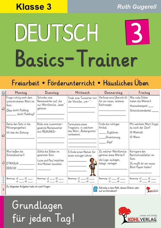 Produktbild: Deutsch-Basics-Trainer / Klasse 3