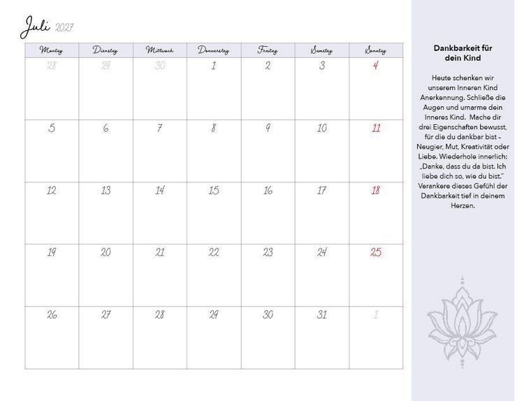 Produktbild: Meditationen f&uuml;r dein Inneres Kind Kalender 2027