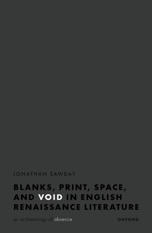 Produktbild: Blanks, Print, Space, and Void in English Renaissance Literature