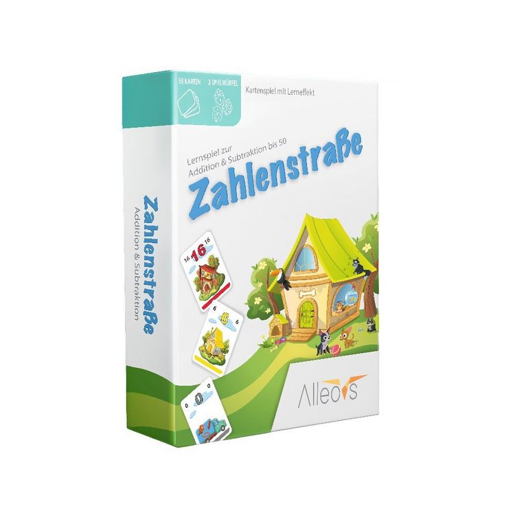 Produktbild: Zahlenstra&szlig;e - Lernspiel Addition und Subtraktion bis 50 (Kinderspiel)