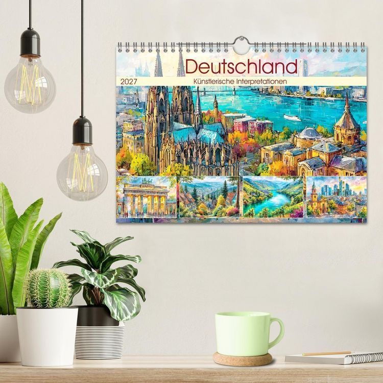 Produktbild: Deutschland. K&uuml;nstlerische Interpretationen (Wandkalender 2027 DIN A4 quer), CALVENDO Monatskalender